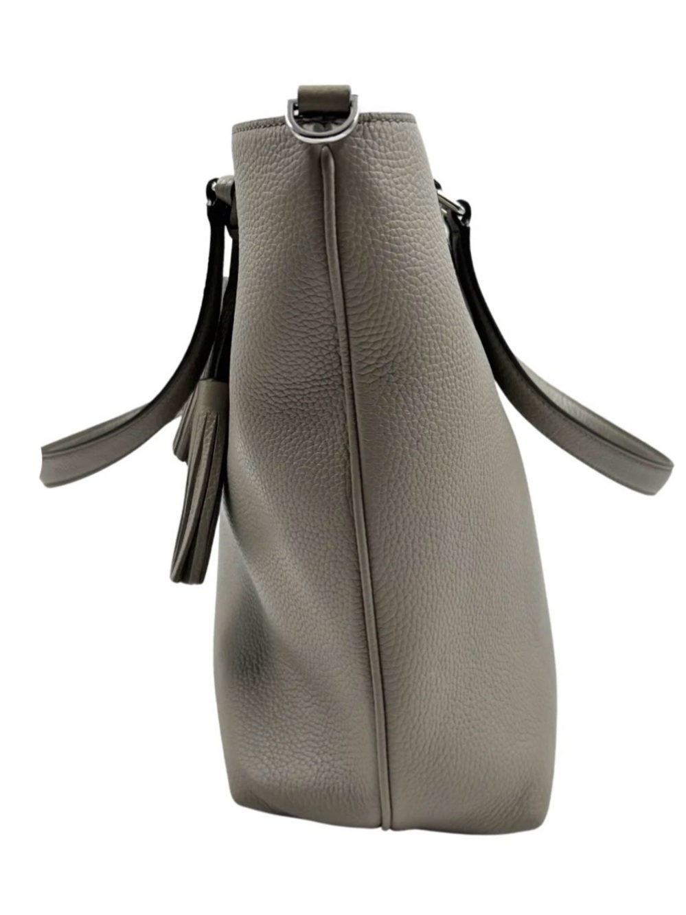 TORY BURCH Thea Convertible Leather Tote, gray - Picture 2 of 11